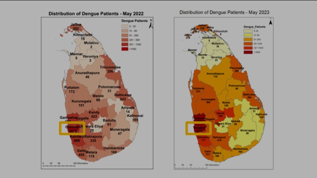 Sri Lanka 
Nach dem GATES-
Mücken-Experiment, bei dem mit Wolbachia infizierte Moskitos durch millionenfache Freilassung heimische Aedes aegypti verdrängen sollten, zeigt sich in der Region, wo das Experiment durchgeführt wurde, ein ANSTIEG von Dengue-Fieber.
1/