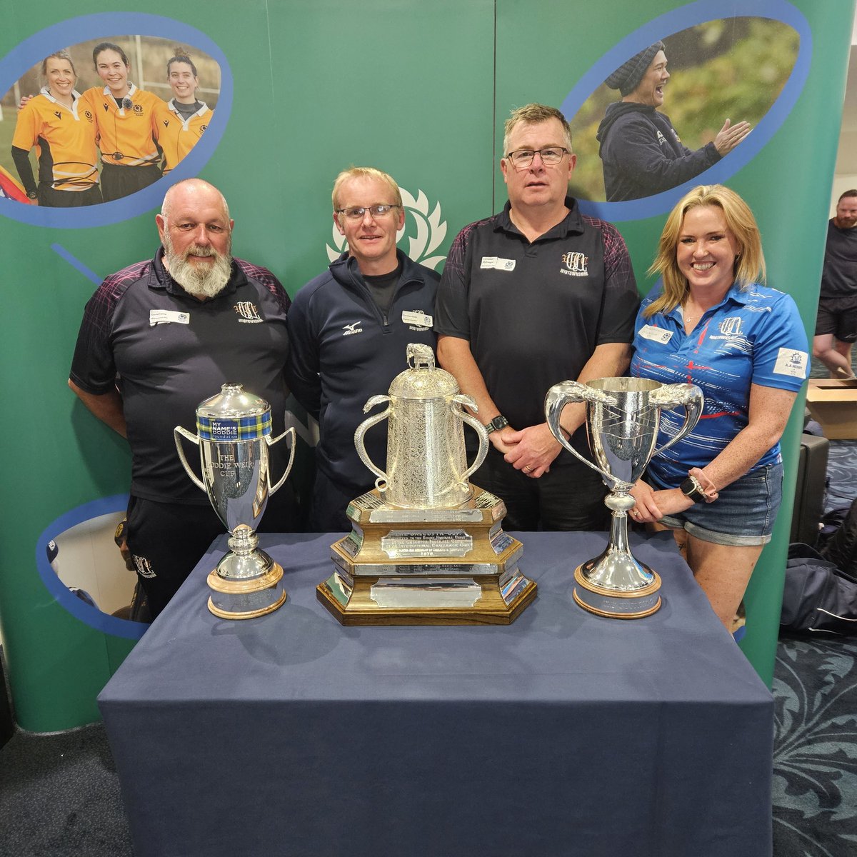 David Irvine, Gordon Keith, Campbell McGregor and Pamela Muirhead made the journey up to Murrayfield today to Participate in the Community Game Conference. This was an incredible opportunity for on and off field development. #CGC23