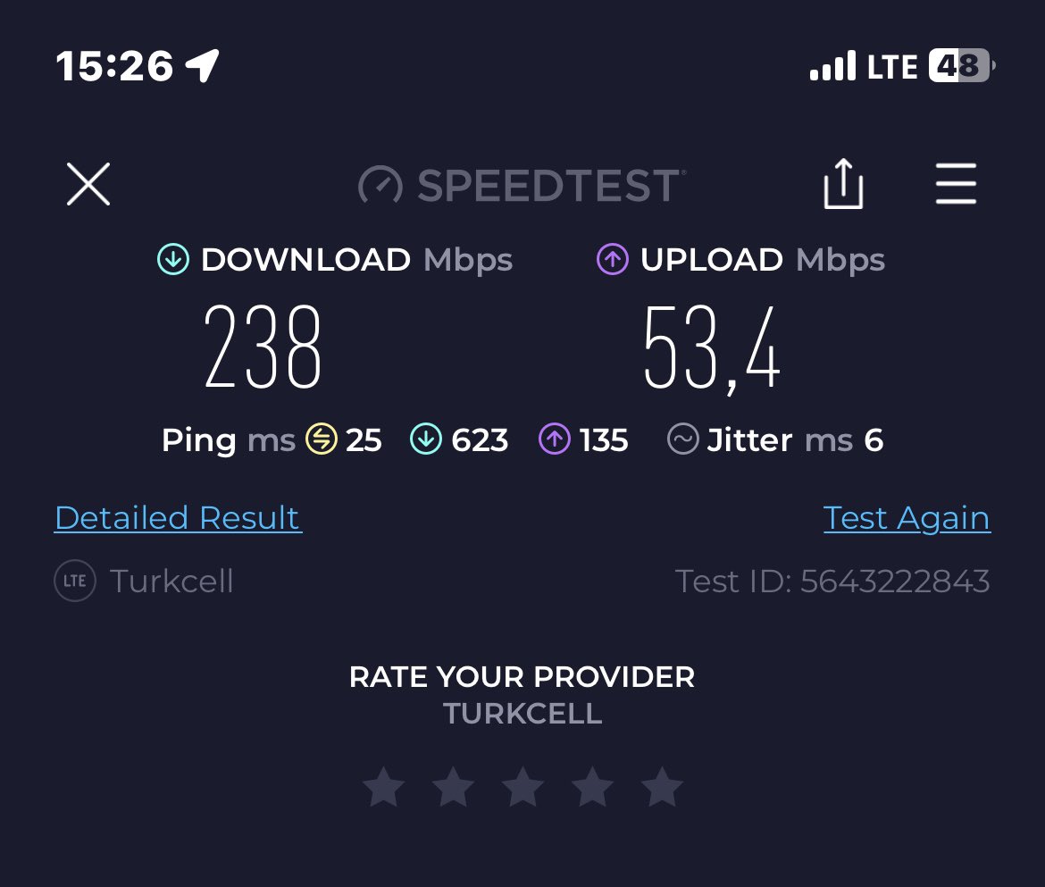 arif_gunay's tweet image. Kullandığınız GSM operatörünün indirme ve yükleme hızından memnun musunuz? Benimki fena değil. @Turkcell #Download #Upload #Mbps