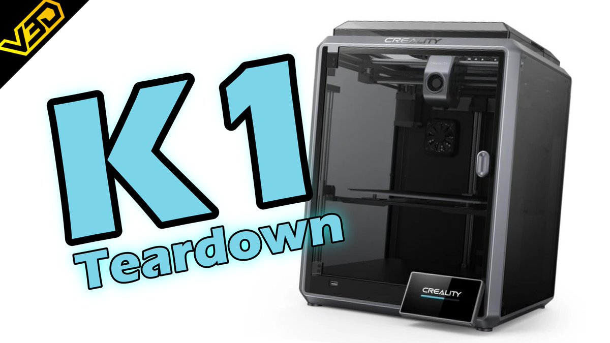 Having a closer look at the insides of the Creality K1 Live at 3:30pm BST, 2 hrs from this tweet. youtube.com/live/TW_NA0q3Z…