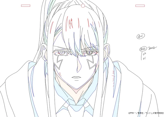 |◤原画公開◢|  第9話 マッシュ・バーンデッドと加速の魔法使い  今週はマッシュvsアビス戦、ランスvsワース戦からお届します  TVアニメ「マッシュル-MASHLE-」 毎週金曜24時～放送&配信中 mashle.pw  #マッシュル