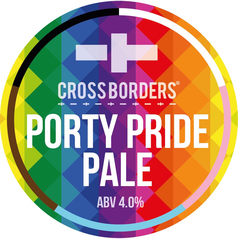 An invitation to the launch and pouring of the #PortyPride Pale ‘23 at the Crossborders Taproom, Eskbank
Thursday 15th June from 7pm

After the success of last year’s #Pride Pale <a href="/CrossBorderBrew/">Cross Borders BrewCo</a> have created a new brew that will be available from The Portobello Tap during #pride