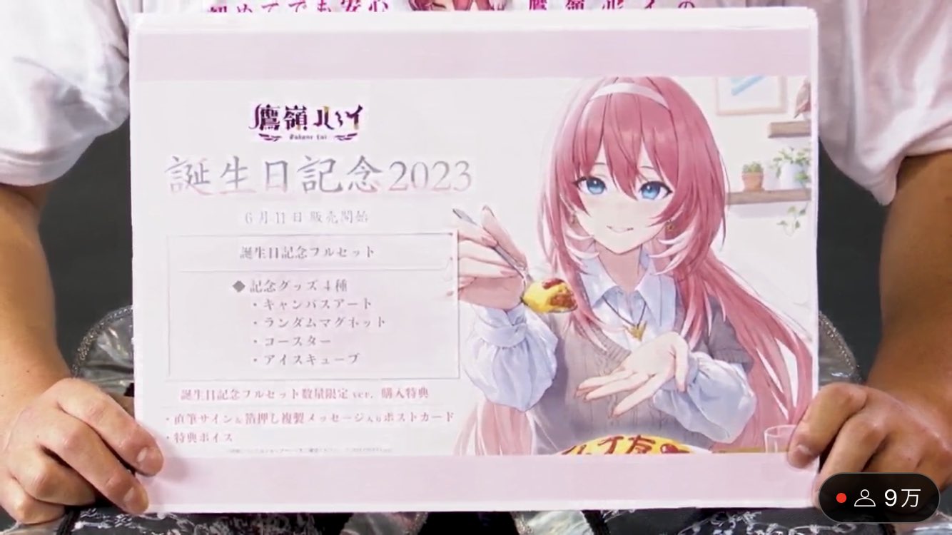 ホロライブ　鷹嶺ルイ 誕生日記念2023　直筆サイン　数量限定　ポストカードa ホロライブ 鷹嶺ルイ 誕生日記念2023 直筆サイン 数量限定