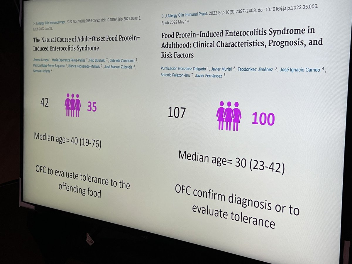 Two large case-series on adult FPIES #EAACI2023