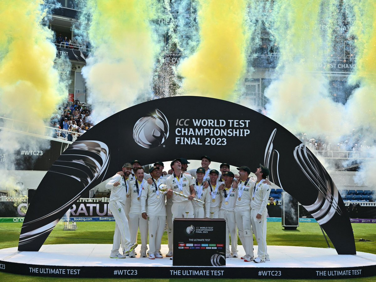 Krack_itt's tweet photo. Congratulations Australia

#WTC23
#AUSvsIND 
#INDvsAUS 
#WTCFinals https://t.co/zZnAxg9W23