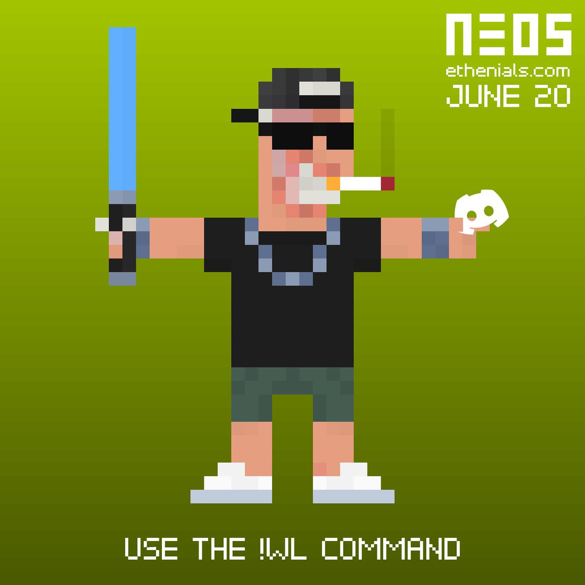 🚀 Get Whitelisted for NEOS free claim:

▫️Join our discord server discord.gg/YksbUgjqJS 
▫️Use the !WL command in our public channels. (English and Español)
▫️Drop your ETH addy in “neos-whitelist” channel.

Alternatively:
▫️Mint ETHΞNIALS for automatic WL