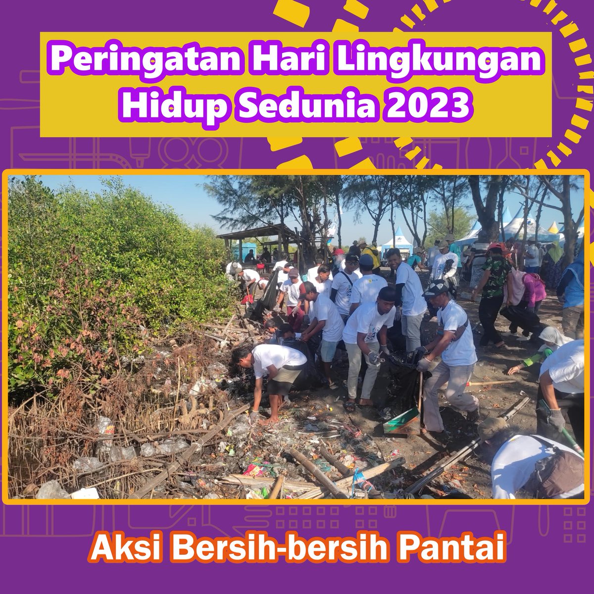 dlh_kabprob's tweet photo. Kegiatan Coastal Clean Up di Pantai Grinting diselenggarakan Pemkab Probolinggo bersama PT. PLN Nusantara Power Unit Pembangkitan Paiton, Sabtu (10/06/23)... https://t.co/XfsH9maXNH
#HariLingkunganHidupSedunia
#WorldEnvironmentDay
#SolutionsToPlasticPollution
#HLH2023 https://t.co/pEcA7XGHwr