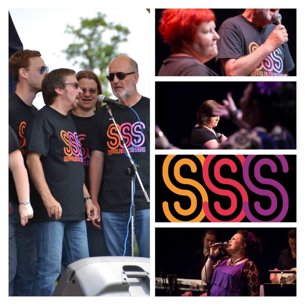 Happy memories. 
Photos from our Wolsey gig and outside festival near Woodbridge. 
#communitychoir #lotsofgigs