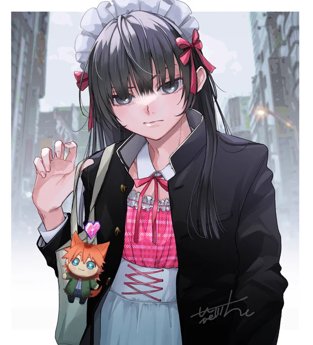 放課後メイドくん #illustration #創作男子