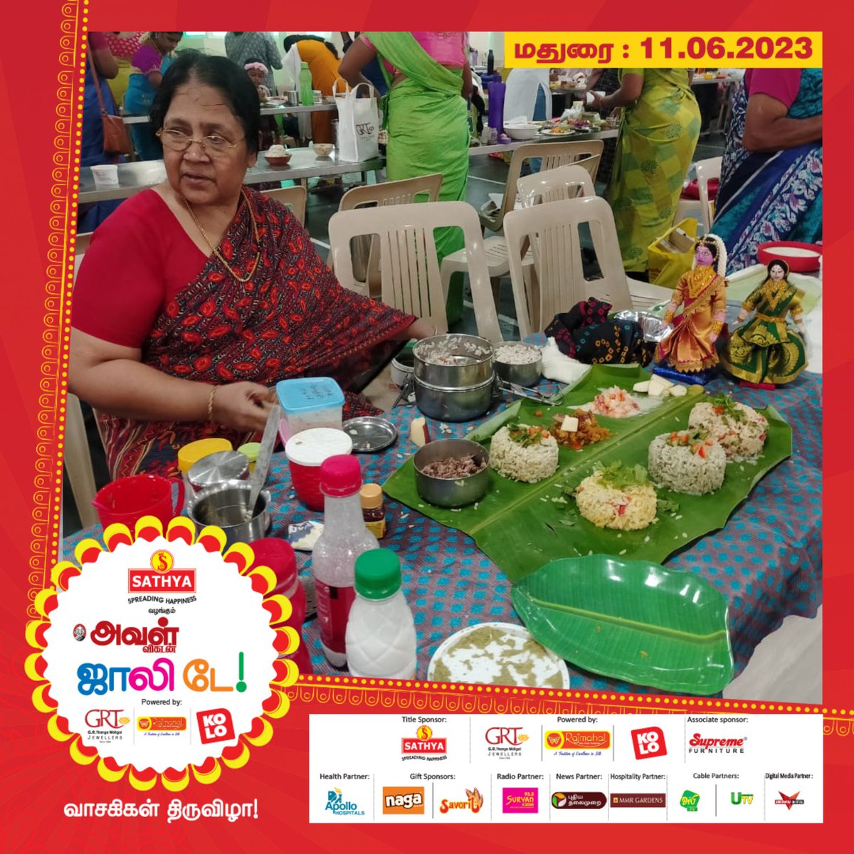 AvalVikatan's tweet photo. சத்யா வழங்கும் 'அவள் விகடன் - ஜாலி டே! - வாசகிகள் திருவிழா'.
அடுப்பில்லா சமையல்...
#Avalvikatan #JollyDay #Women https://t.co/KxusIGaILU