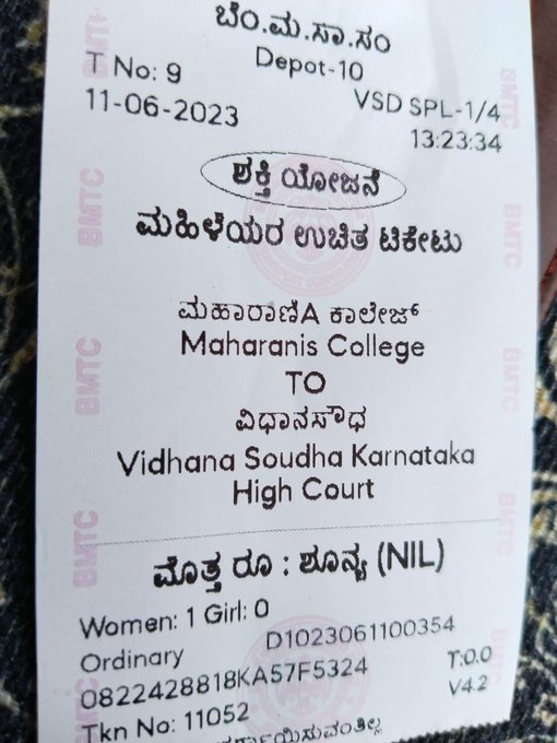vibewidyou's tweet image. What they say they deliver.  

Congress promised for free travel for women across Karnataka in state buses under #Shakthi scheme, and they today they delivered.  

Congress work for peace, prosperity and progress❤️