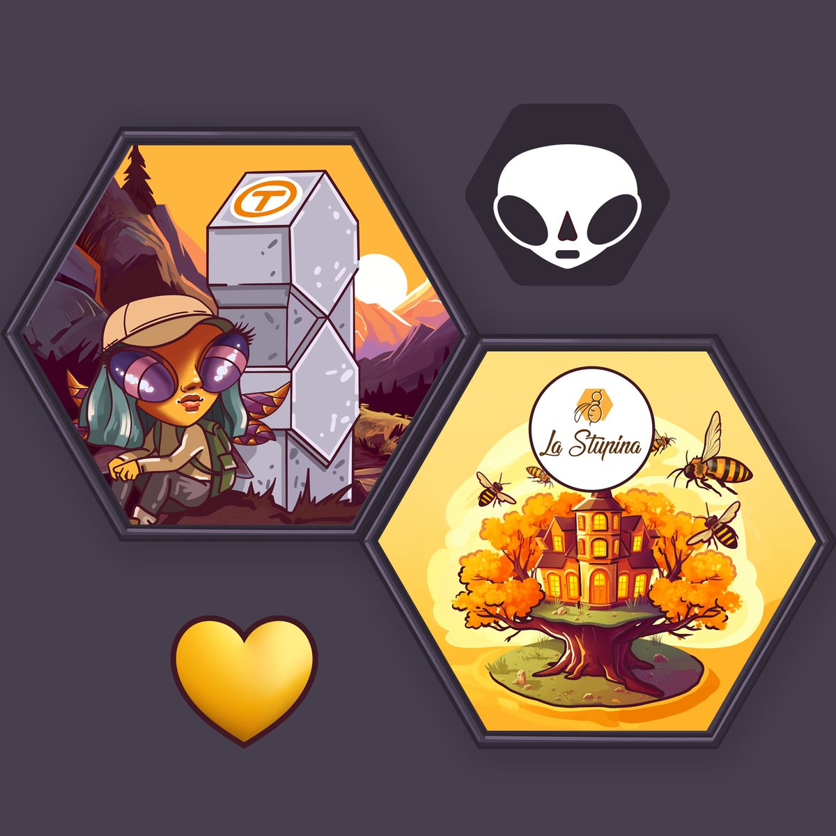 ❤ We spread the buzz for the initiatives close to our hearts:
➡viatransilvanica.com, an incredible project creating the longest hiking trail across Romania.
➡<a href="/MyBees_ro/">Marian Stoica</a>, our friends dedicated to bee conservation.
Bee meaningful! 🐝🌿
#bubblebeesnft #viatransilvanica #NFTs