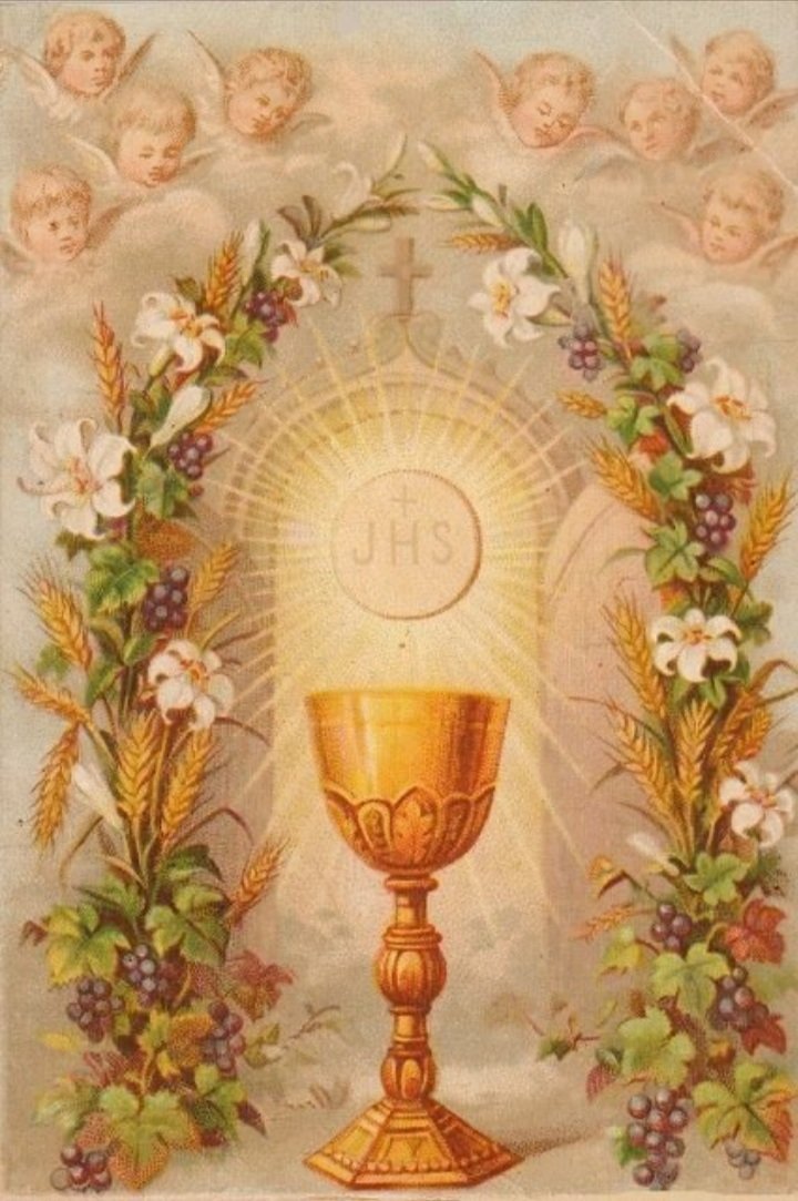 💖🌾🍇☀️

Solemnidad del Precioso Cuerpo y Sangre del Señor:

🌾Es maravilloso el ver
que a mil a un tiempo os dáis,
y que entero os quedáis
volviéndose a ofrecer:
podremos pues comer,
mil veces de este pan
que a todos busca con afán.🍇

¡ Feliz domingo de #CorpusChristi !