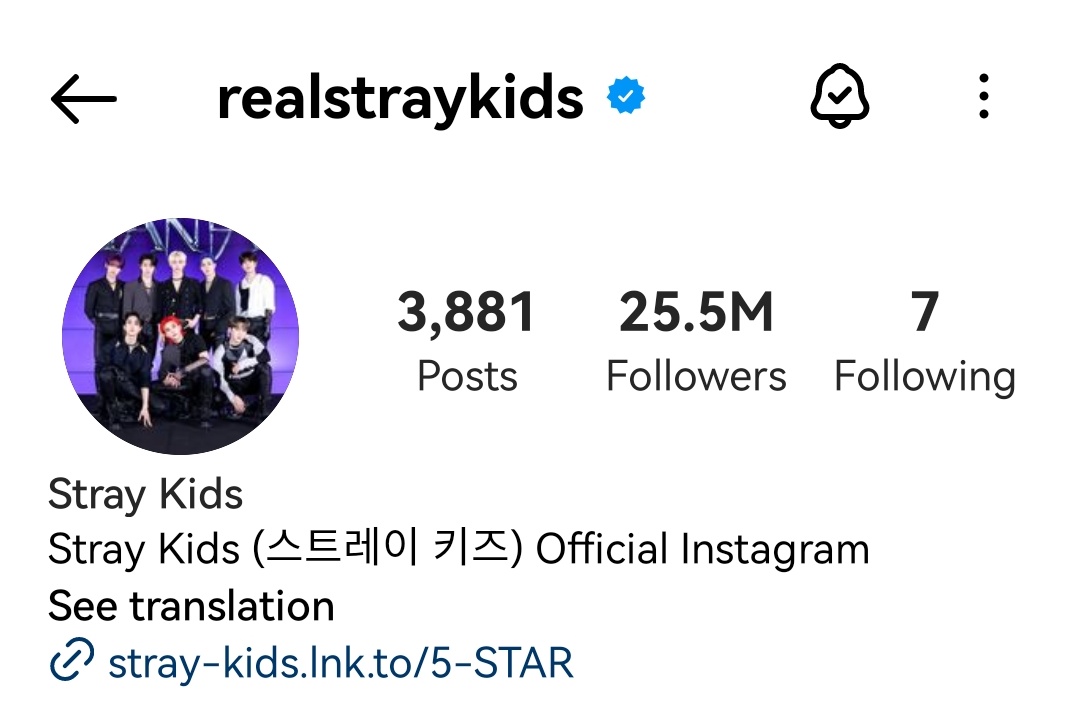 Stray Kids Ranking ☻ on X: Live Instagram followers count! https