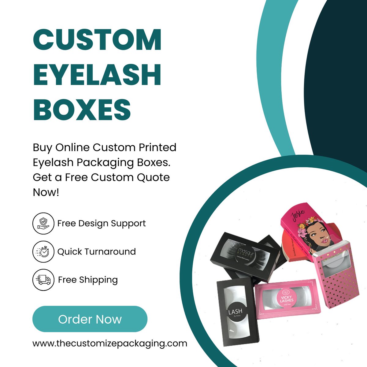 customizepack's tweet photo. Custom Eyelash Boxes
A cosmetic brand dealing in eyelashes is incomplete without custom eyelash boxes. For your better Brand’s acknowledgment in the market, window cut eyelash boxes are a perfect choice. Visit our website to get a free custom quote! https://t.co/8Fv9Qe72cN