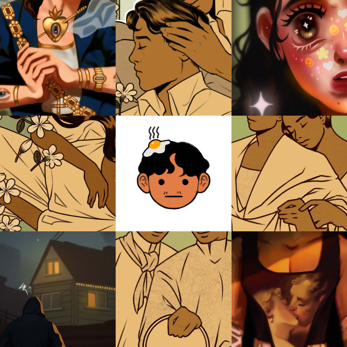 Hello! 

I'm Noon and I like to draw with warm colors. Nice to meet you all ☀️

#art #artph