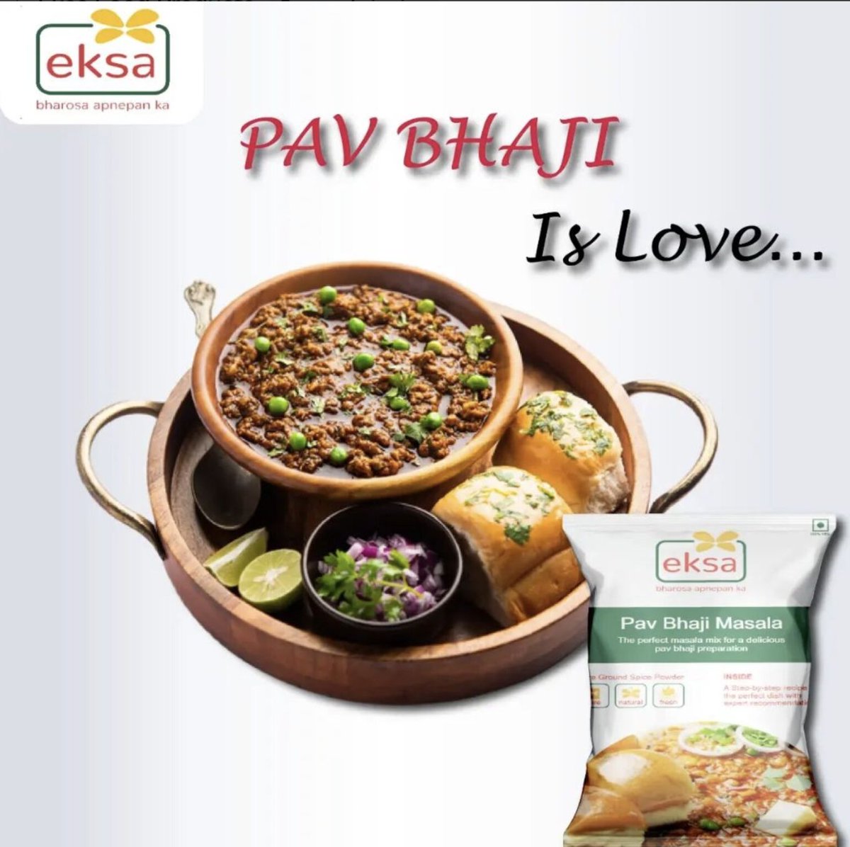 The perfect masala mix for a delicious Pav Bhaji preparation.

#eksa #eksamasala #eksamasala #bharosaapnepanka #spice #masala #pavbhaji #pavbhaji😋 #pavbhajirecipe #veg #vegdishes #vegdish #food #foodie