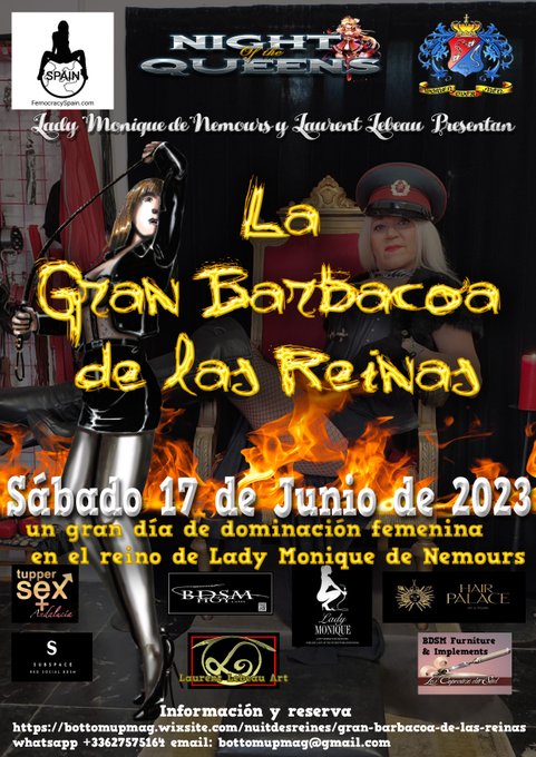 NightoftheQuee2's tweet photo. We pretend to be nomad and nice projects "Night of the Queens "are in Europe, US and Asia! We travel to meet you, come to support and join us;-) @FetishAsia @PrincessSeva
@femocracyglobal @LadyMonique4 @BdsmHoyMagazine @LadyBrishen
https://t.co/cjcBRVb5K2 https://t.co/aCFstHT9fn
