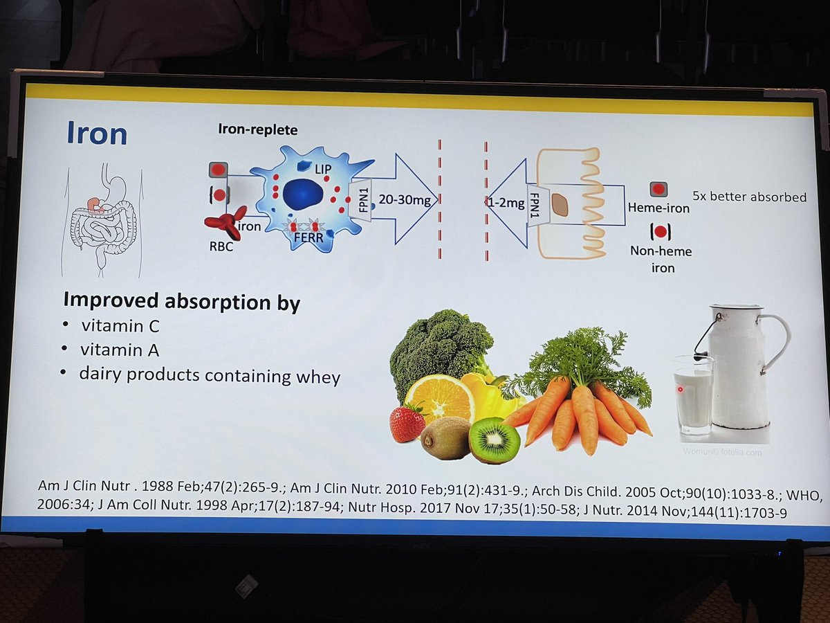 Iron absorption #eaaci2023 Fantastic presentation <a href="/FRothWalter/">Franziska Roth-Walter</a>