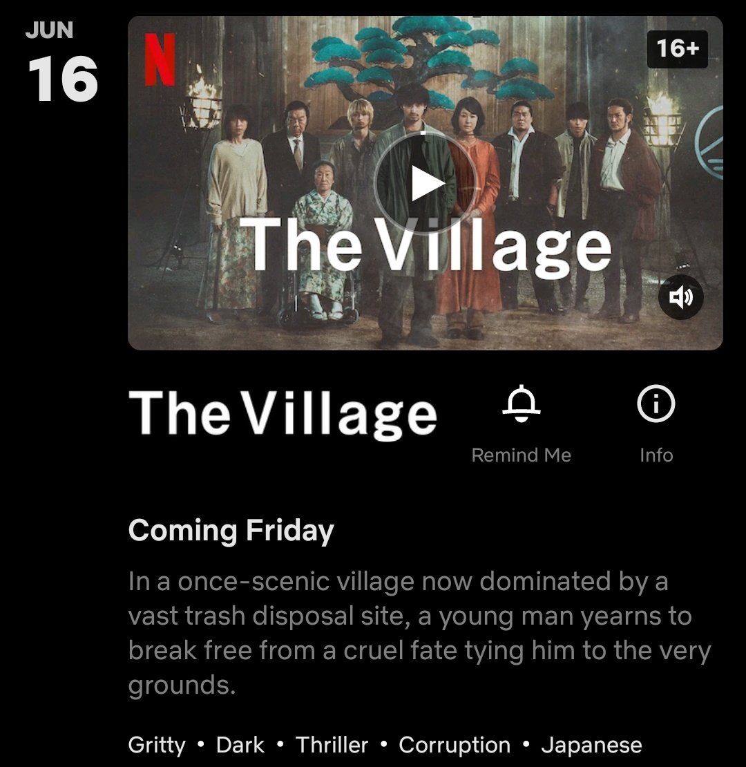 ✰ JUNE 2023 ✰

📺 *#TheDays 1/6
🎬 #TheVillage 16/6 [new update]
📺 *#LetsGetDivorced 22/6
