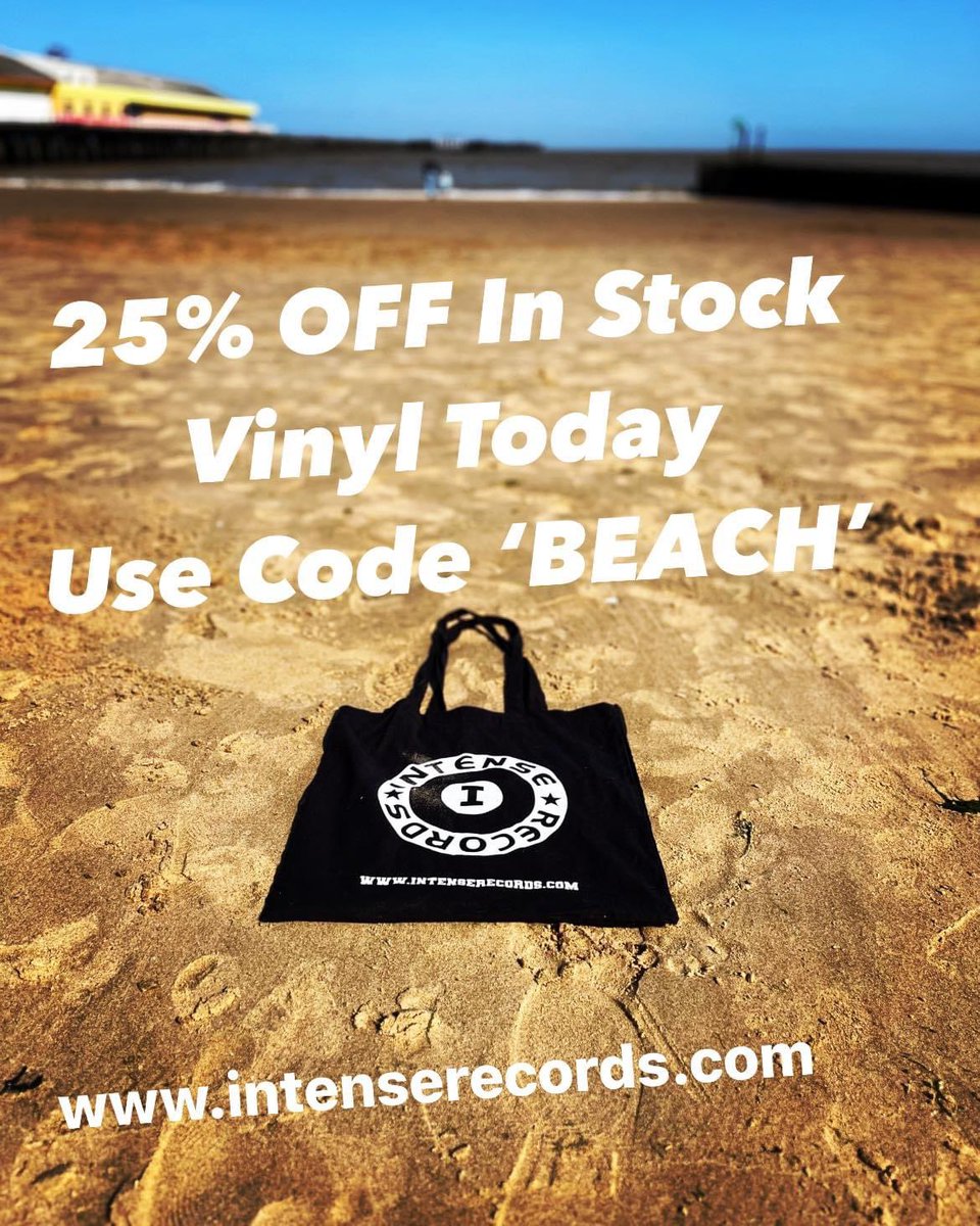 25% off in stock vinyl today use code ‘beach’ intenserecords.com 
#backtothebeach #vinyl