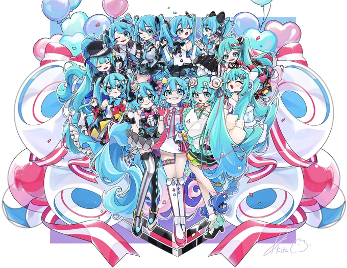 マジミラ10thのイラストかな  #自分の代表作だと思う絵を一枚だけ選んでみよう