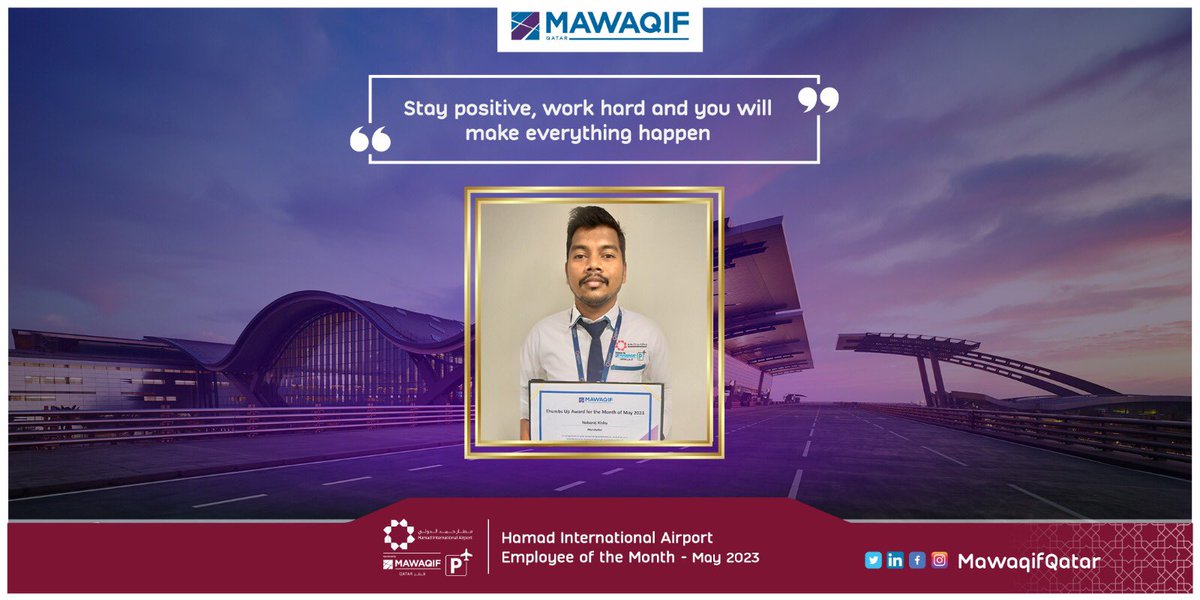 Congratulations Mr. Nabharaj Kisku, thank you for setting such a fantastic example! Keep up the good work! 👍📜😍🏆

#employeeofthemonth #staffwelfare #parking #carparking #fm #customerservice #appreciation #hia #project #levelup