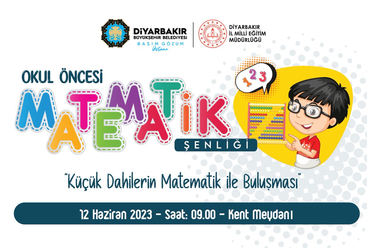 2023 Matematik yılı boyunca okuloncesinde matematik adına yapılan tüm çalışmalar atölyeler halinde 29 Anaokulu @argediyarbakir işbirliğinde sergilenecek ve öğrenciler ile uygulamalar yapılacaktır.Tüm halkımız davetlidir <a href="/Diyarbakirmem/">Diyarbakır İl Millî Eğitim Müdürlüğü</a> <a href="/Murat4Kucukali/">Murat Küçükali</a> <a href="/kayapinarmem/">Kayapınar İlçe Millî Eğitim Müdürlüğü</a> <a href="/Kayahansubasi/">Kayahan Subaşı</a>