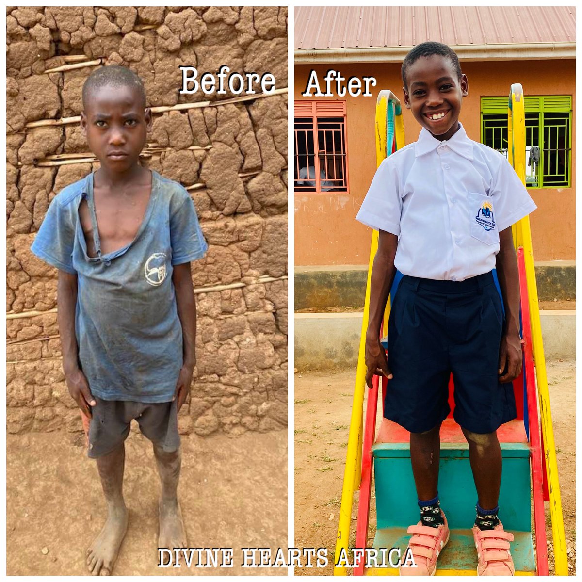 Vincent was a vulnerable little boy who had little hope for the future until he was sponsored. Now, he's in school and thriving. He is so happy and growing into a very confident boy that can express himself before people. #charitywork  #futurelearders #volunteeropportunities