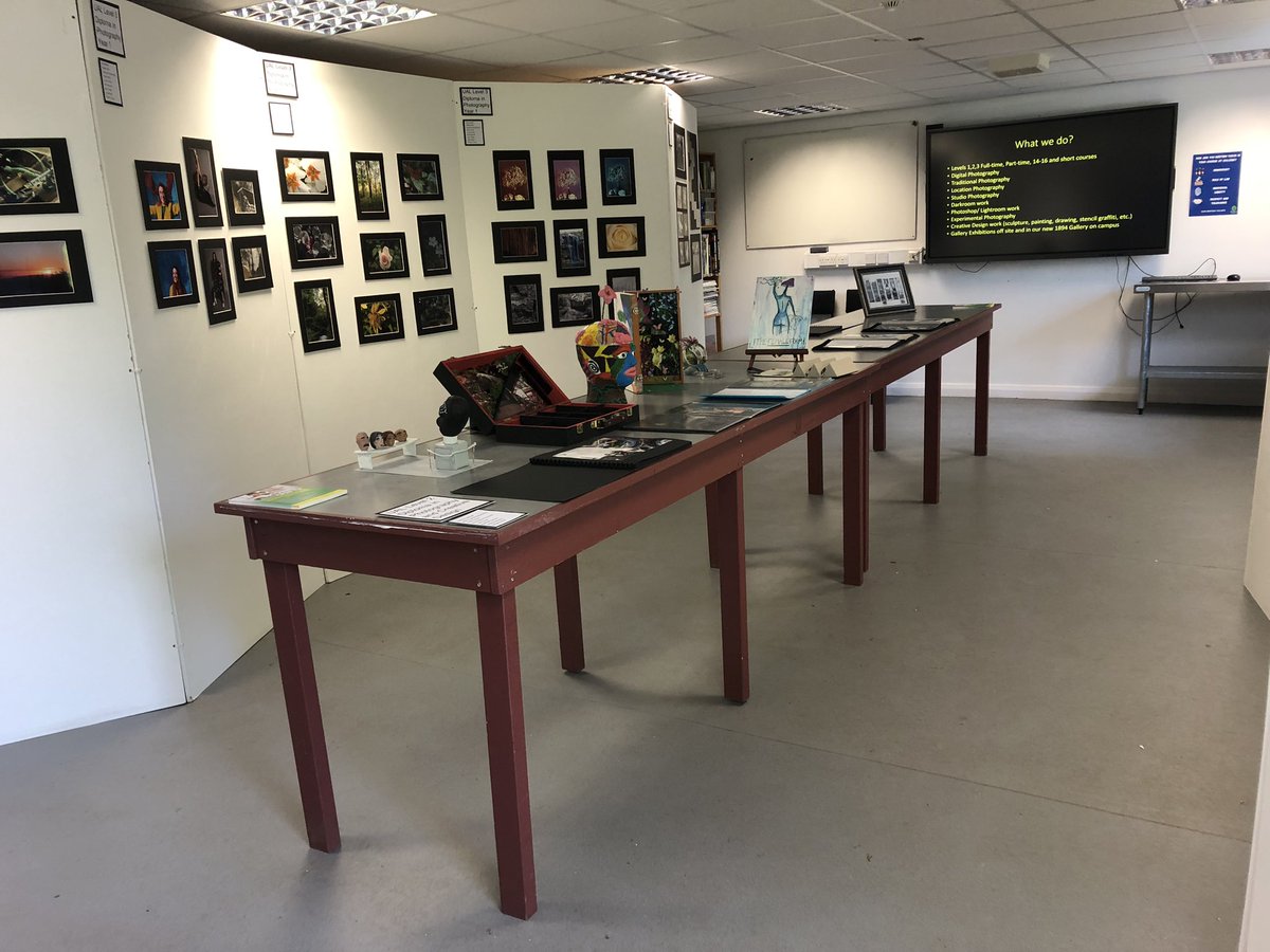 We are ready to go!  Exhibition of student photography and creative design work! <a href="/MyerscoughColl/">Myerscough College & University Centre</a> #photography  #art #FE