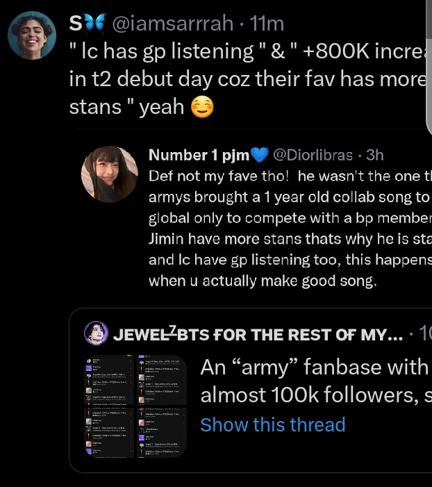 on Twitter "Not Jimin ruining his Remy ma achievement that he was so