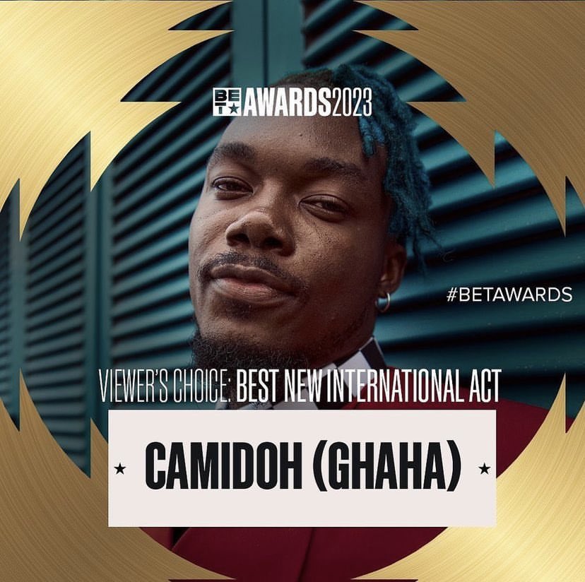 BIacksherif_'s tweet photo. Camidoh elevated Ghana Afrobeat to new heights. Big win 🇬🇭 congrats #BET https://t.co/kCShjycEoL