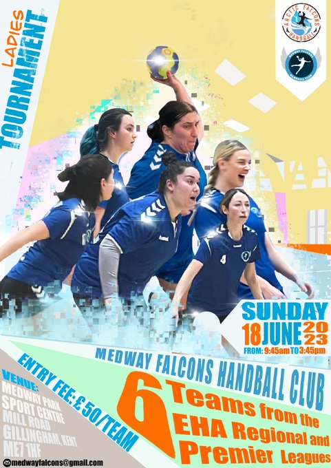 kentpodcast's tweet photo. #Kentpodcast Thanks to @FalconsMedway for reaching out to us, they have an upcoming event:

June 17th and 18th
Tournaments are for the Development of Handball in #KENT  and bringing Children together as well as Girls 19 and over to join our Women's Team. https://t.co/1o2iyJNxZH