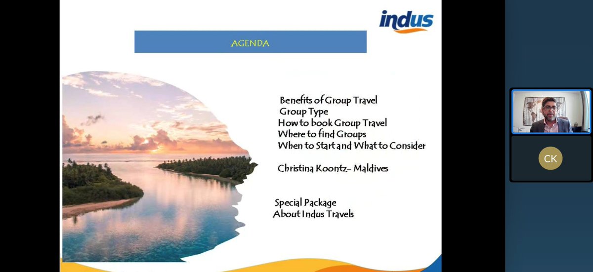 MMPRC presented 'Discover the Magic of Maldives & How to Book Groups' at an Indus Travel webinar targeting the US market. We reached over 150 participants. Webinars such as this allow us to share destination information with the travel trade from our leading markets.