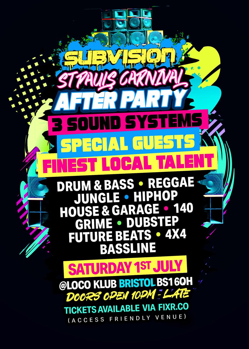 Carnival after party 

<a href="/LocoKlub/">The Loco Klub</a> Bristol 🔊🎉
