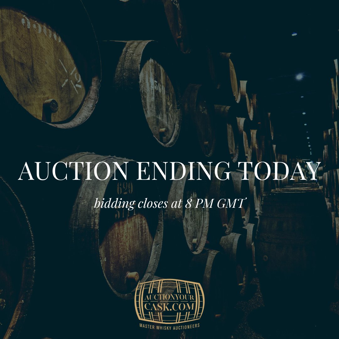 🗣The gavel drops at 8PM! 🗣

Today’s your last chance to bid in our June auction. We’ve got 15 amazing casks up for grabs. From a 1996 Glenrothes hogshead to a 2016 Whitlaw barrel, get involved - you will not be disappointed!

🔗 hubs.ly/Q01S-B1H0