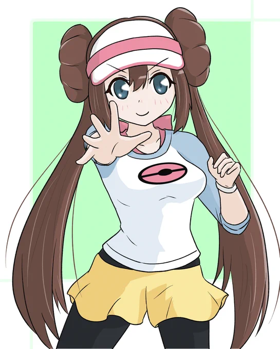 ポケモンBW2 メイちゃん 月に1度くらい描きたくなる娘! #ポケモン #ポケモンBW2 #メイ