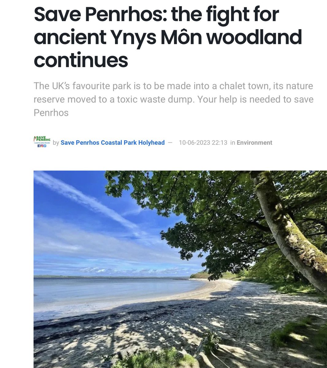 @BylinesCymru @PenrhosSave #loveanglesey #forestbathing #springwatch #wildwales #righttoroam #mentalhealth #cleanair #wildlife #plantlife #wellbeing #walking #community @katehumble @benfogle @IoloWilliams2