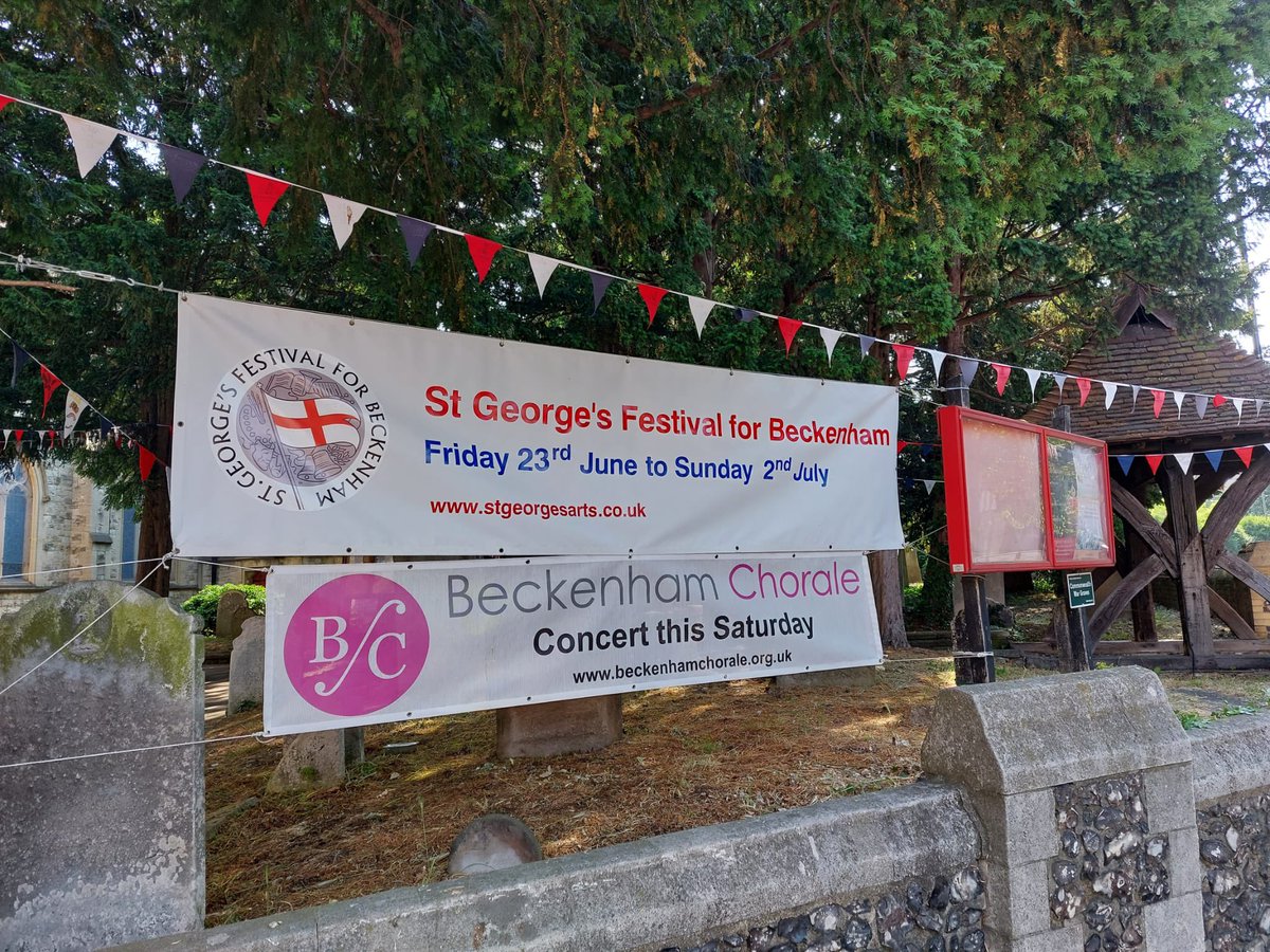 Proud to be part of the St George’s festival… with our concert  on Saturday the 17th June,for details see bit.ly/3WpghQU