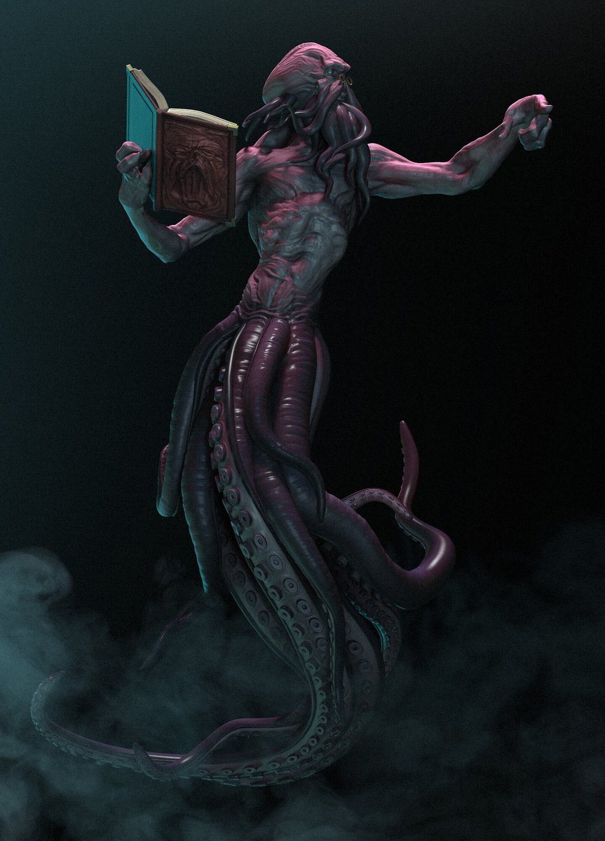 Lovecraftian Priest by Aluisio Leal
artstation.com/artwork/3okYQD