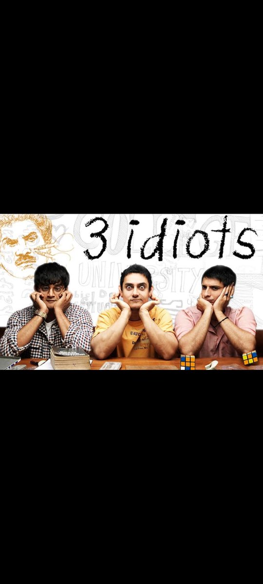 Some of the best #Bollywood movies (Part 1):
1. 3 Idiots
#3idiots #aamirkhan #sharmanjoshi #rmadhavan