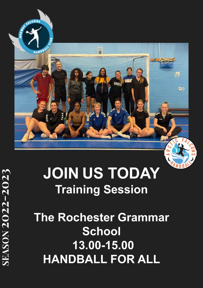 FalconsMedway's tweet photo. Good Morning, Our Sunday Session is on today. Come along for great Fun and Handball. Bring a Friend. Sarah https://t.co/ptS1UEfl1K
