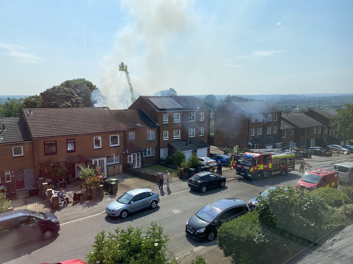 @LondonFire Brockley View roof fire