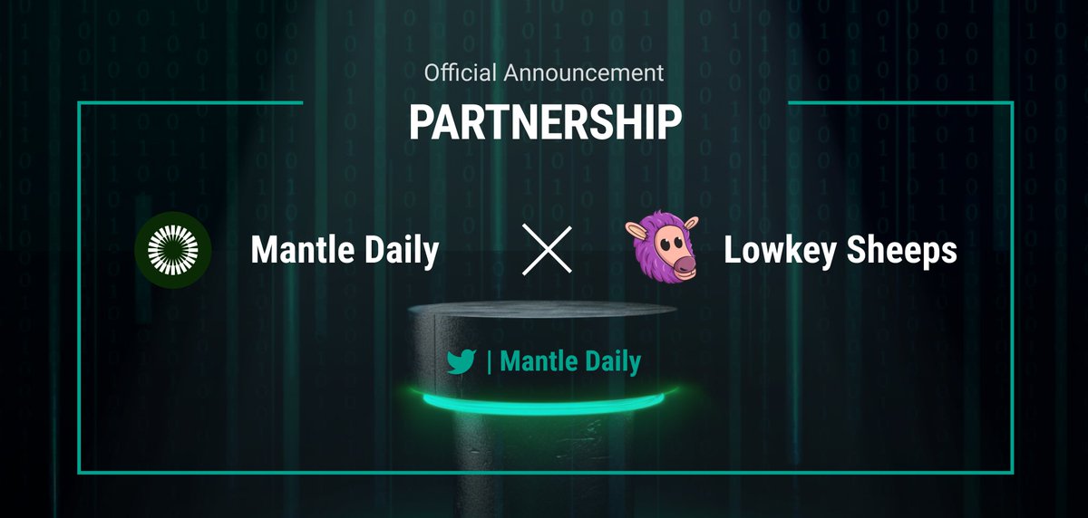 🎉 Exciting news!

Mantle Daily and Lowkey Sheeps are partnering for a #giveaway of 20 Whitelists NFTs!

💚Join us:
taskon.xyz/space/389542 
trantor.xyz/community/mant…

Don't miss out on this opportunity!  

#Mantle #Airdrop #Whitelist