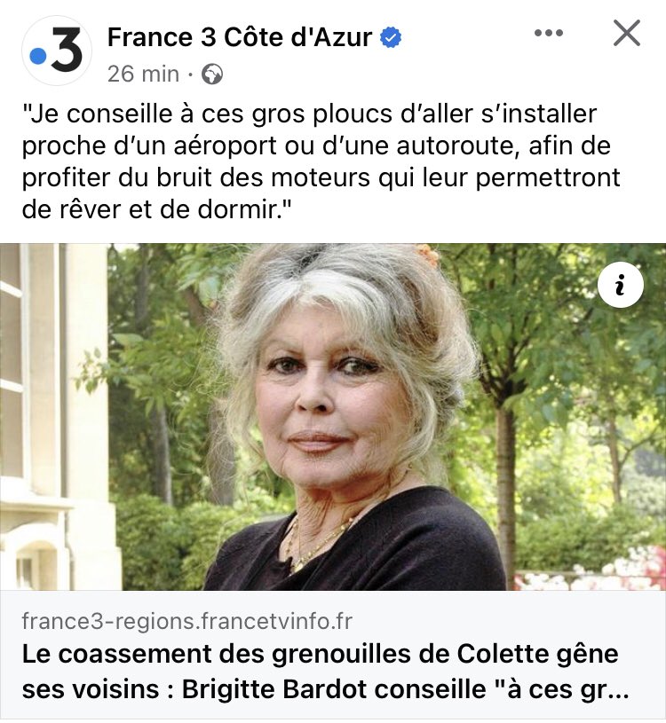 Elle a raison notre Brigitte qu’ils aillent écouter les voitures les trains et métro.