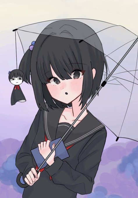 「髪飾り ビニール傘」のTwitter画像/イラスト(新着)