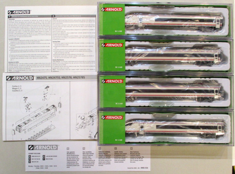 ryusenkeijiken1's tweet photo. Arnold Nゲージ HN2475「RENFE (スペイン国鉄) Class S-114 4両セット」が入荷しました。ショーケースにて販売しておりますのでご確認ください。
#レンフェ #ETR610 #Cisalpino https://t.co/bJ4ibBEbY2