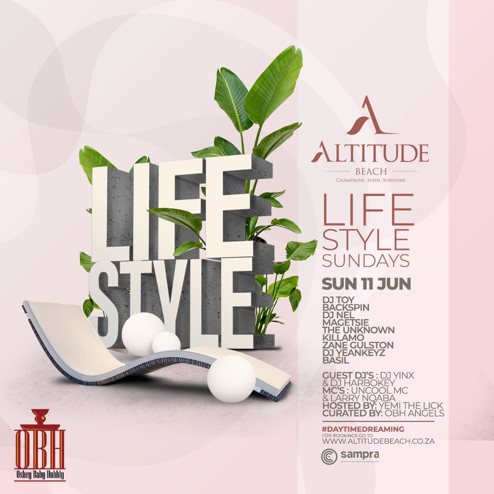 AltitudeBeach's tweet photo. TODAY 🍃 : #LifestyleSundays at the home of #DayTimeDreaming , we start early! Feel free to join us for another premium Sunday experience! 🥂 https://t.co/fAWr66ASDH