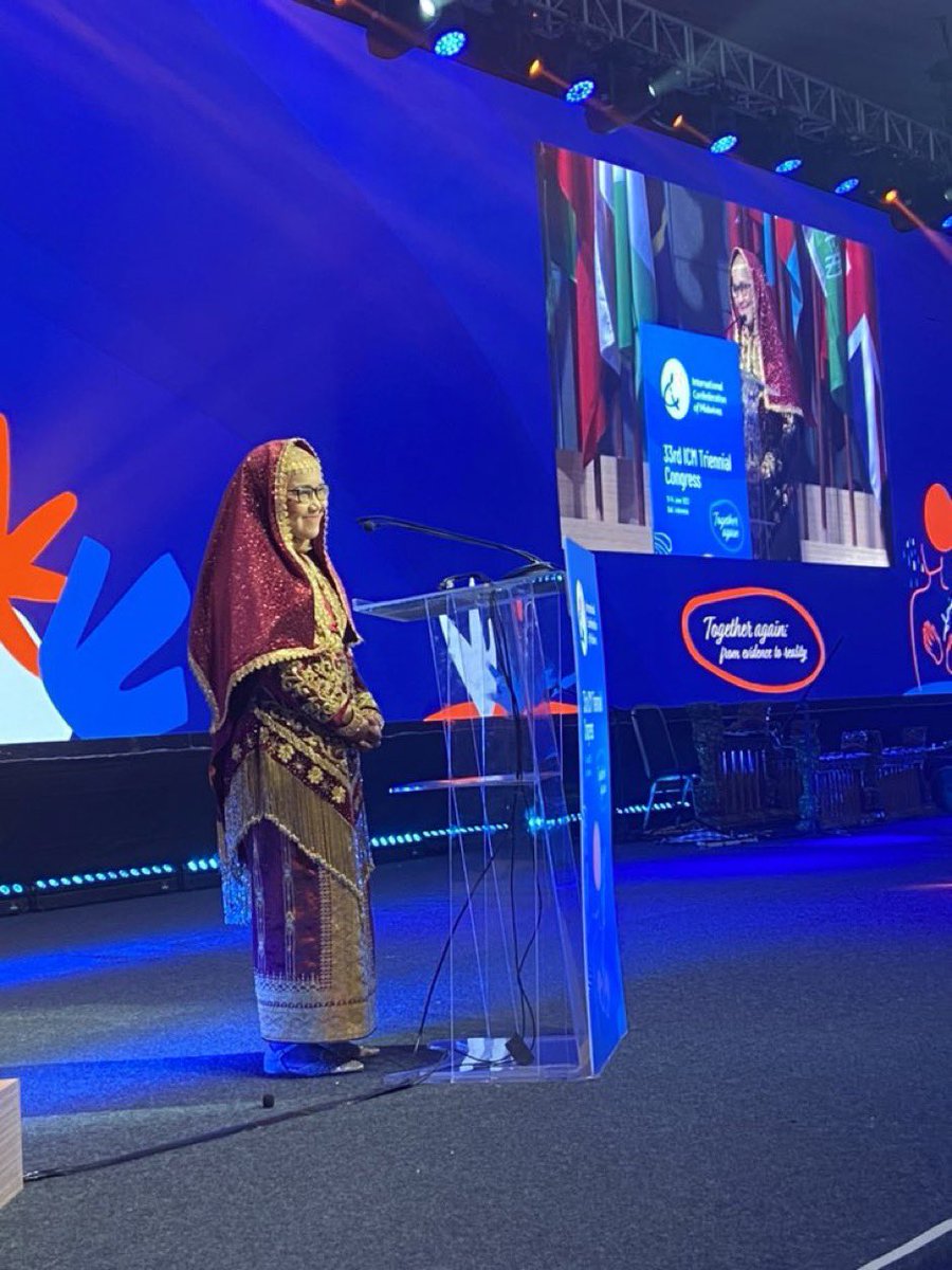 “Leaders don’t create followers, leaders create other leaders” - Feri Anita Wijayanti, ICM Young Midwife Leader #ICM2023