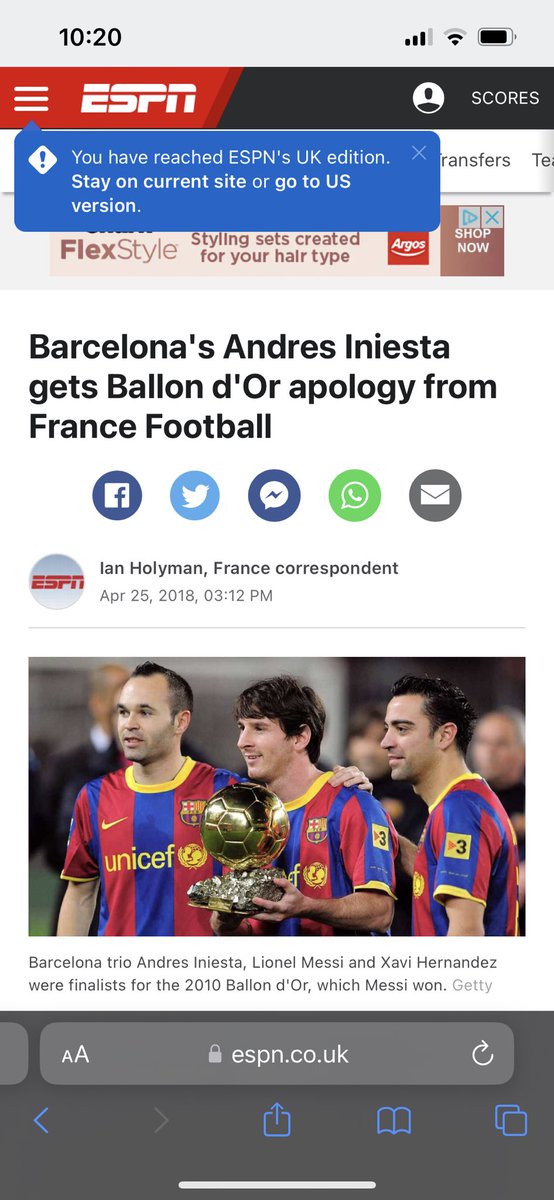 @Mrbankstips Andre Iniesta in 2010, he was robbed by his team mate and Ballon d’or organisers that they had to write him an apology in 2018. 

Winner La Liga 2010
Supercopa de Espana 2010
World Cup 2010
FIFA man of the match World Cup final 2010